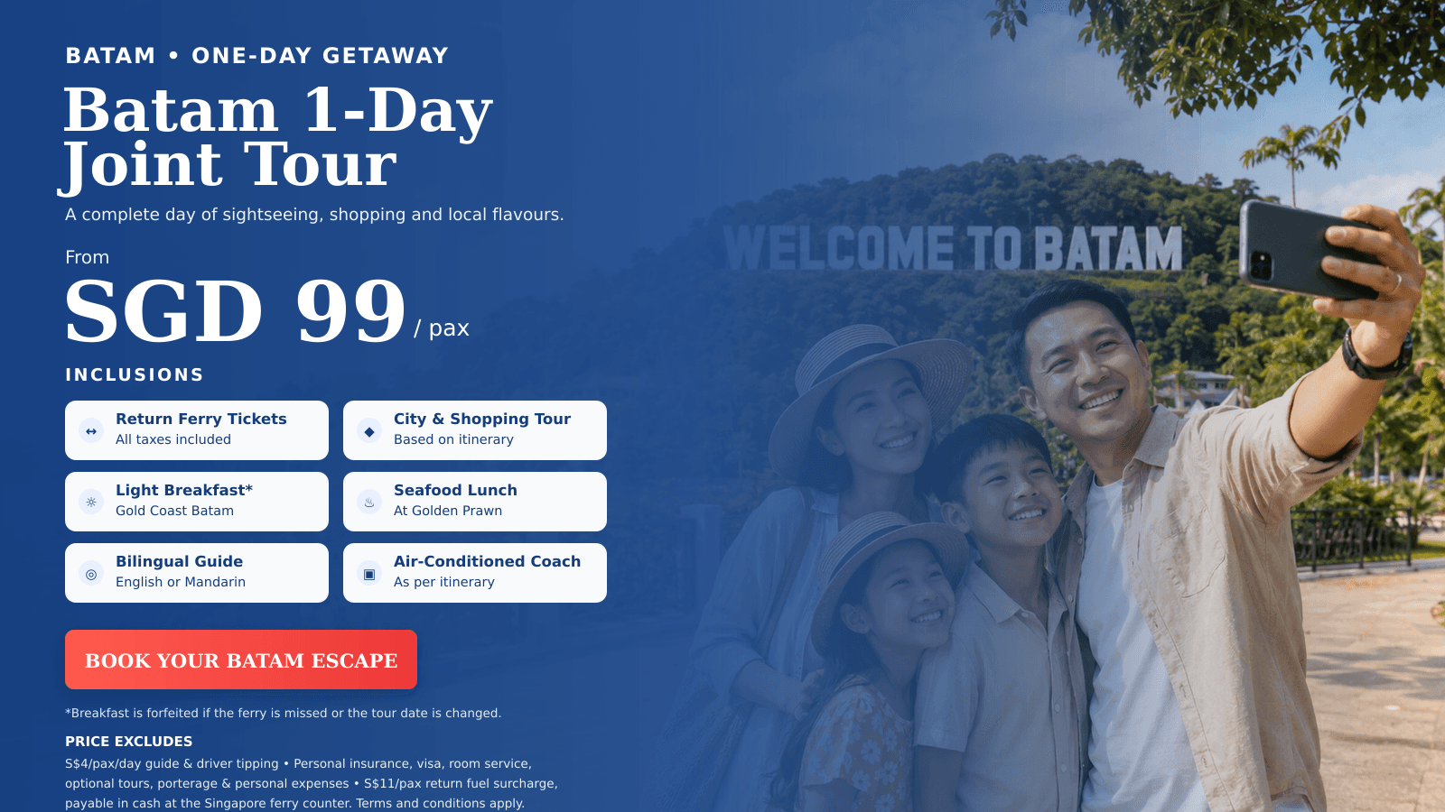 1 Day Batam Joint Tour