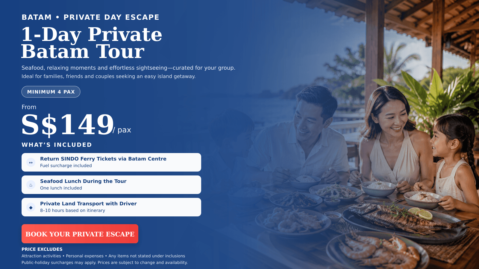 1 Day Private Batam Tour
